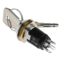 Lorlin Key Switch 2 Position Double Pole Change Over 1A 24V DC 240V AC Fibreglass Reinforced Polyamide SRL5LS2850