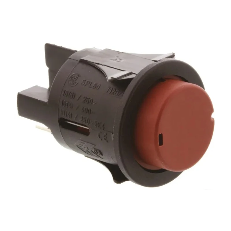 RS PRO Push Button Switch Latching Panel Mount SPST Red LED IP67 250 V AC 319-348