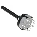 Lorlin 6 Position DPST Rotary Switch 150mA, 27.5mm Panel Mount, Polyamide Housing CK1030
