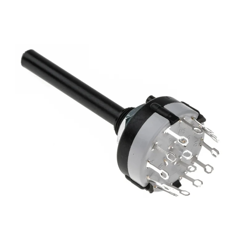Lorlin 6 Position DPST Rotary Switch 150mA, 27.5mm Panel Mount, Polyamide Housing CK1030