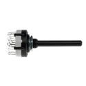 Lorlin 6 Position DPST Rotary Switch 150mA, 27.5mm Panel Mount, Polyamide Housing CK1030