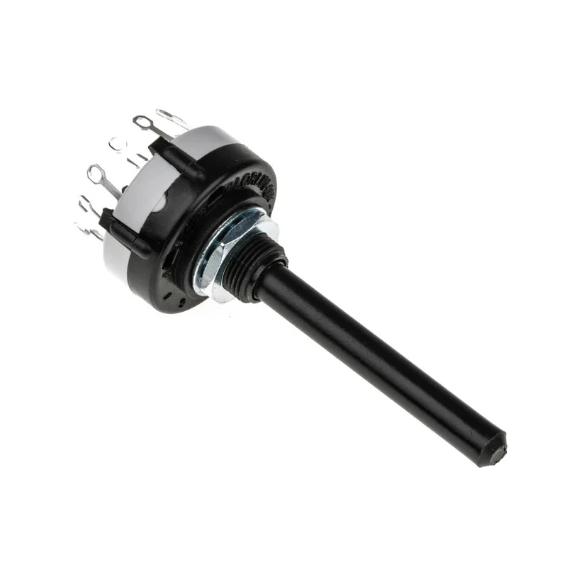 Lorlin 6 Position DPST Rotary Switch 150mA, 27.5mm Panel Mount, Polyamide Housing CK1030