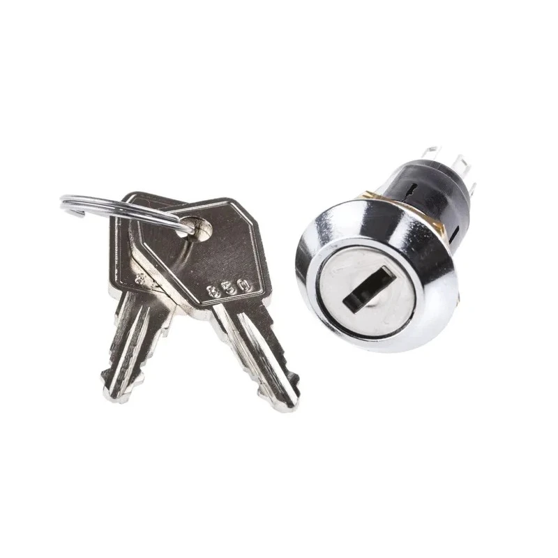 Lorlin Key Switch, SPCO, 5A 2-Way Common-Key, Fibreglass Reinforced Polyamide Housing SRL5DS2850