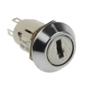Lorlin Key Switch, SPCO, 5A, 2-Way Common Key, Fibreglass Reinforced Polyamide Housing SRL5ES2850