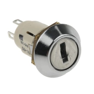 Lorlin Key Switch, SPCO, 5A, 2-Way Common Key, Fibreglass Reinforced Polyamide Housing SRL5ES2850
