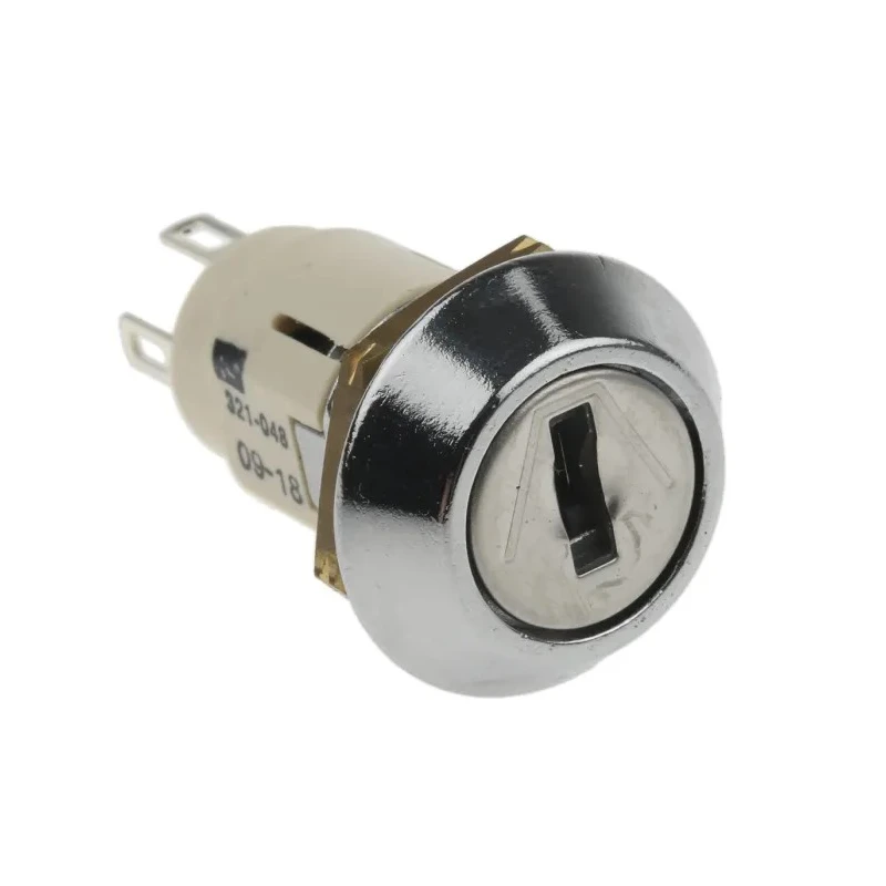 Lorlin Key Switch, SPCO, 5A, 2-Way Common Key, Fibreglass Reinforced Polyamide Housing SRL5ES2850