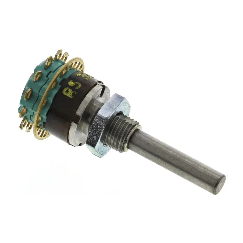 NSF MY Shorting SP12T Rotary Switch 1.5A 12-Position Panel Mount Solder Terminals SP12T
