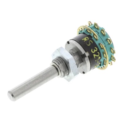 NSF MY Shorting 6 Position DP6T Rotary Switch, 1.5A, Solder Terminal, Diallyl Phthalate Housing DP6T