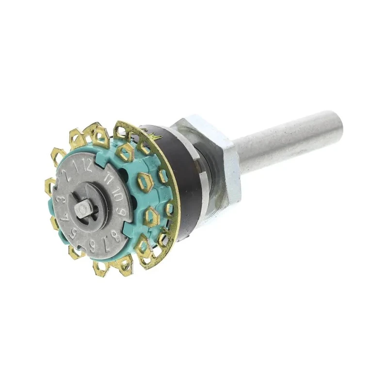 NSF MY Shorting 6 Position DP6T Rotary Switch, 1.5A, Solder Terminal, Diallyl Phthalate Housing DP6T