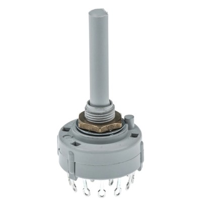 Lorlin 6 Position DPST Rotary Switch 150mA 250V AC 24V DC Polyamide Housing Panel Mount CK1025