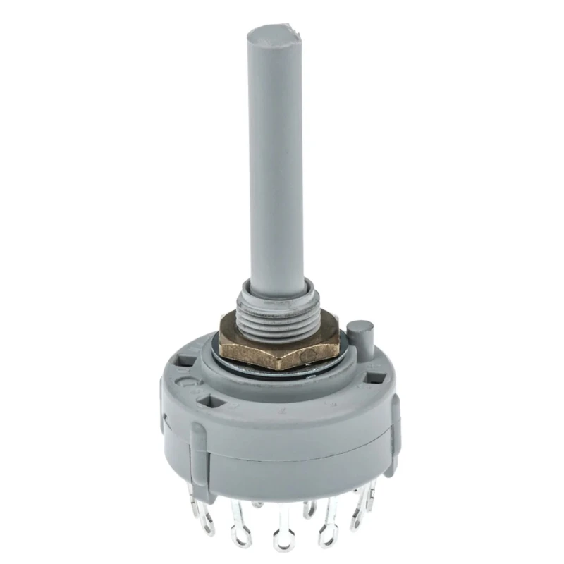 Lorlin 6 Position DPST Rotary Switch 150mA 250V AC 24V DC Polyamide Housing Panel Mount CK1025