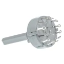 Lorlin 6 Position DPST Rotary Switch 150mA 250V AC 24V DC Polyamide Housing Panel Mount CK1025