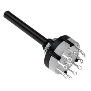 Lorlin 12 Position SPST Rotary Switch 150mA, Polyamide Housing, Panel Mount CK1029