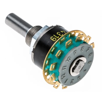 NSF GX 12 Position SP12T Rotary Switch 250mA Solder Terminal Germany SP12T