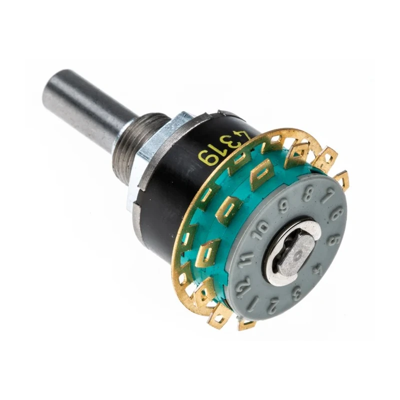 NSF GX 12 Position SP12T Rotary Switch 250mA Solder Terminal Germany SP12T