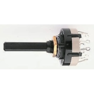 Lorlin 6 Position DPST Rotary Switch, 150mA, 27.5mm Polyamide Housing, Panel Mount, Solder Tab CK1040