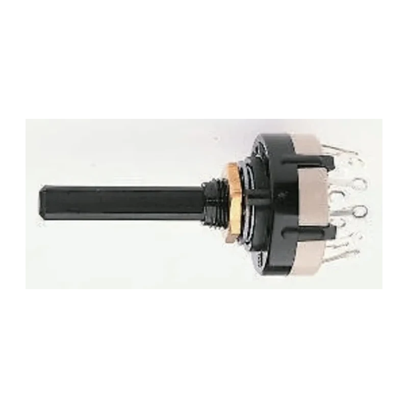 Lorlin 6 Position DPST Rotary Switch, 150mA, 27.5mm Polyamide Housing, Panel Mount, Solder Tab CK1040