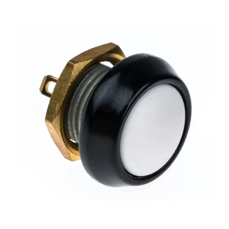 ITW Switches 59 Series Miniature Momentary Push Button Switch, Panel Mount, 13.6 mm Cutout, SPST, Clear LED, IP67 59-114