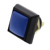 ITW Switches Miniature Momentary Push Button Switch SPST Panel Mount 13.6mm Cutout Blue Actuator IP67 59-216