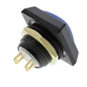 ITW Switches Miniature Momentary Push Button Switch SPST Panel Mount 13.6mm Cutout Blue Actuator IP67 59-216