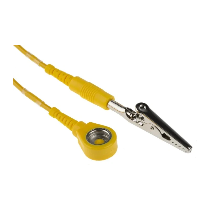 RS PRO ESD Grounding Cord 1.8m Coiled High Visibility Polyurethane Coil Cord Model 273-6701