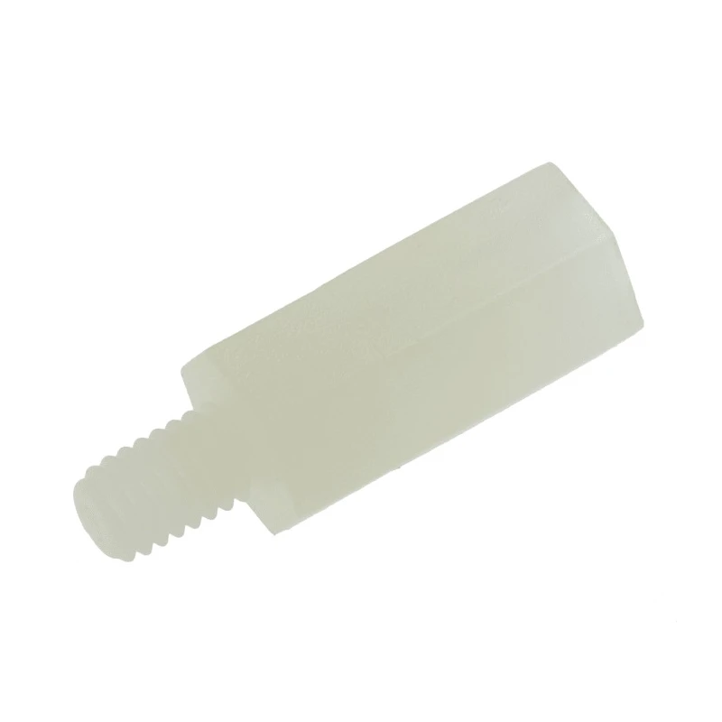 RS PRO M4 Standoff, 15 mm Body Length, 6 mm Stud Length, Polyamide 66 Hex Shape, RoHS Compliant 325-788