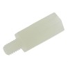 RS PRO M4 Standoff, 15 mm Body Length, 6 mm Stud Length, Polyamide 66 Hex Shape, RoHS Compliant 325-788