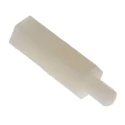 RS PRO Polyamide 66 Hexagonal M4 Standoff, 19 mm Body Length, 6 mm Stud Length, Plain Finish 325-794