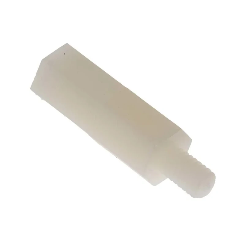 RS PRO Polyamide 66 Hexagonal M4 Standoff, 19 mm Body Length, 6 mm Stud Length, Plain Finish 325-794