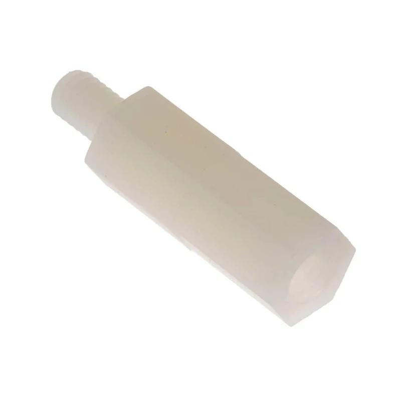 RS PRO Polyamide 66 Hexagonal M4 Standoff, 19 mm Body Length, 6 mm Stud Length, Plain Finish 325-794