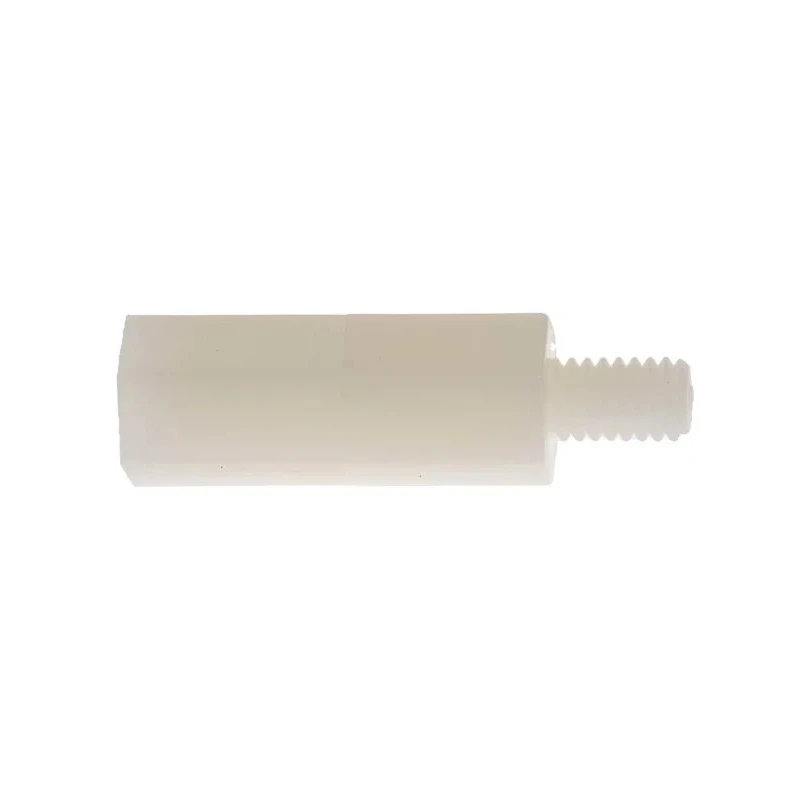 RS PRO Polyamide 66 Hexagonal M4 Standoff, 19 mm Body Length, 6 mm Stud Length, Plain Finish 325-794