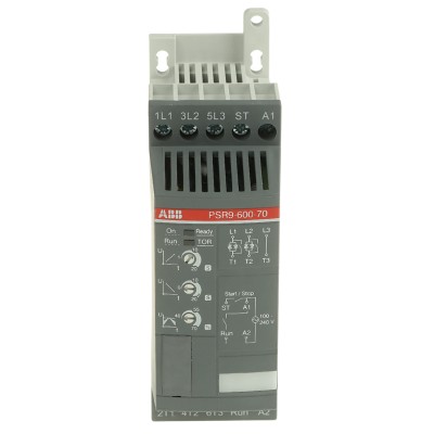 ABB PSR Series 3 Phase Soft Starter 600 V AC, 4 kW Power, Manual Operation, IP20 