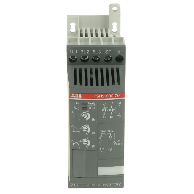 ABB PSR Series 3 Phase Soft Starter 600 V AC, 4 kW Power, Manual Operation, IP20 