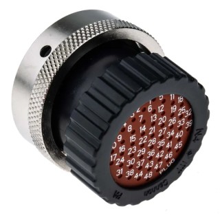 ITT Cannon Circular Connector 48 Contacts Cable Standard Plug Male IP67 Trident Neptune Series TN6S24-0048P1L / 192900-0469