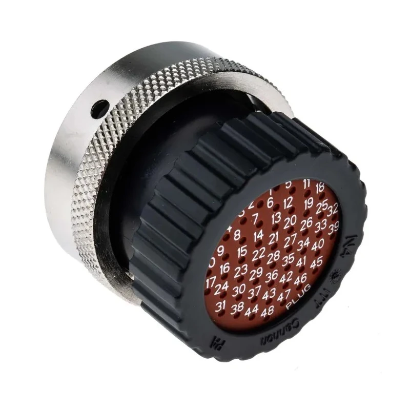 ITT Cannon Circular Connector 48 Contacts Cable Standard Plug Male IP67 Trident Neptune Series TN6S24-0048P1L / 192900-0469