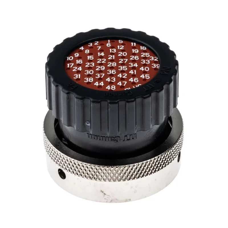 ITT Cannon Circular Connector 48 Contacts Cable Standard Plug Male IP67 Trident Neptune Series TN6S24-0048P1L / 192900-0469
