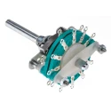 NSF Heavy Duty 12 Position SP12T Rotary Switch 6A, Zinc Plated Panel Mount SP12T