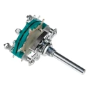 NSF Heavy Duty 12 Position SP12T Rotary Switch 6A, Zinc Plated Panel Mount SP12T