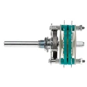 NSF Heavy Duty 12 Position SP12T Rotary Switch 6A, Zinc Plated Panel Mount SP12T