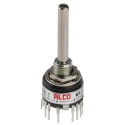 TE Connectivity MRJ 4 Position 3P Rotary Switch 400mA Panel Mount Solder Terminals MRJE3-404