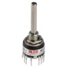 TE Connectivity MRJ 4 Position 3P Rotary Switch 400mA Panel Mount Solder Terminals MRJE3-404