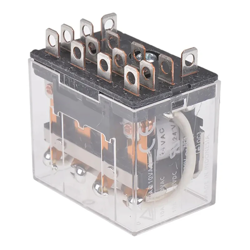 Omron Power Relay, 24V AC Coil, 10A Switching Current, 4PDT LY4 24VAC