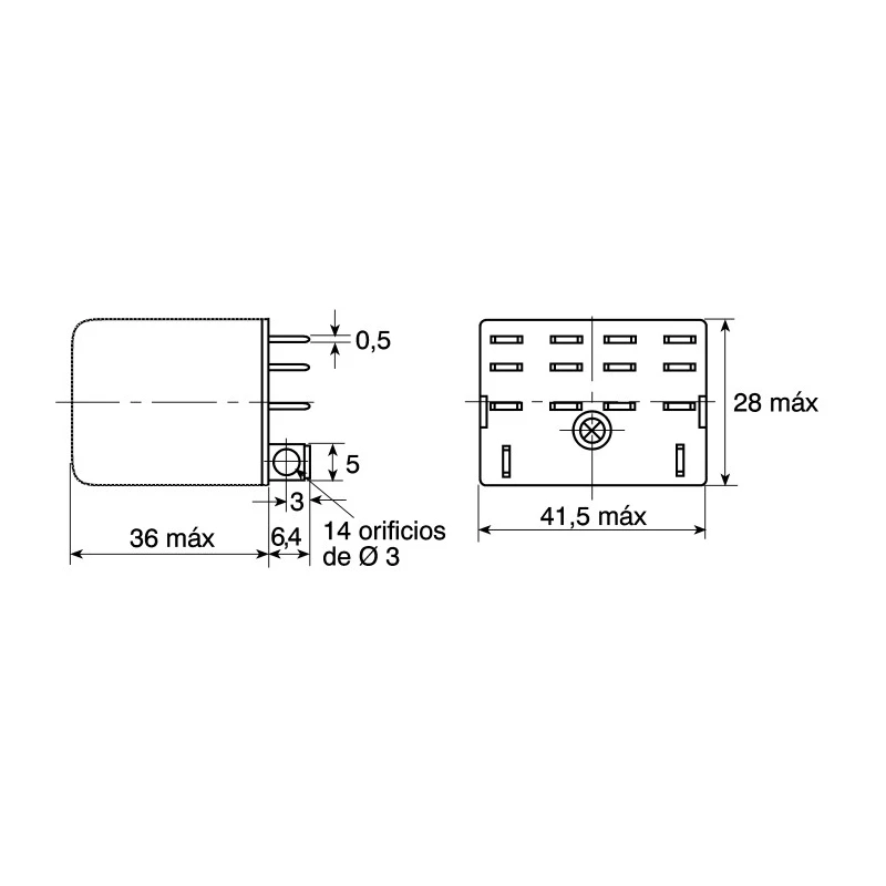 Omron Power Relay, 24V AC Coil, 10A Switching Current, 4PDT LY4 24VAC