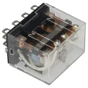 Omron Power Relay, 4PDT Contact Configuration, 10A Switching Current, 100-110V AC Coil Voltage LY4 100/110VAC