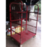 Mild Steel Cage Trolley Red