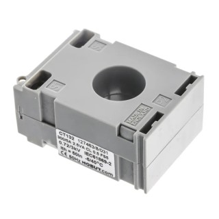 HOBUT CT132 Series Compact Current Transformer 300A Primary 5A Secondary 21mm Bore DIN Rail Mount CT132