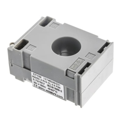HOBUT CT132 Series Compact Current Transformer 300A Primary 5A Secondary 21mm Bore DIN Rail Mount CT132