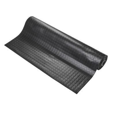 Coba Europe Black Anti-Slip Polyvinyl Chloride Mat Dot Finish 10 m x 1.2 m x 2.5 mm CDS010001V