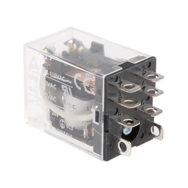 Omron Power Relay DPDT 12V dc Coil 10A Switching Current 240W Max Switching Power LY2 12VDC