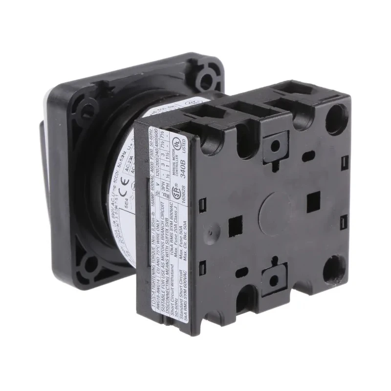 Eaton Rotary Switch Cam Switch 3 Position 45° Knob Actuator 20A 690V Flush Mount 78819006 T0-1-15421/E/EZ-P1(RS332-183)